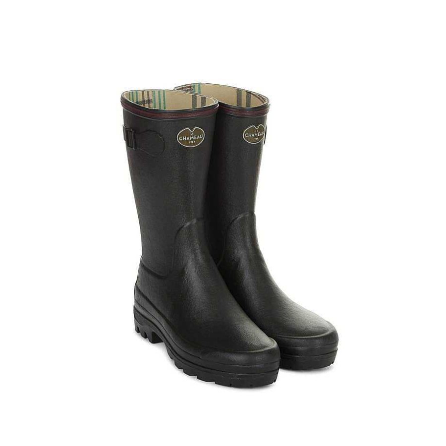 Le Chameau Short Wellies | Women'S Giverny Jersey Lined Bottillon