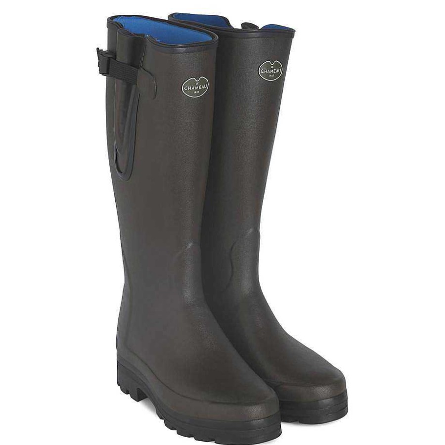 Le Chameau Tall Wellington Boots | Men'S Vierzonord Neoprene Lined Boot