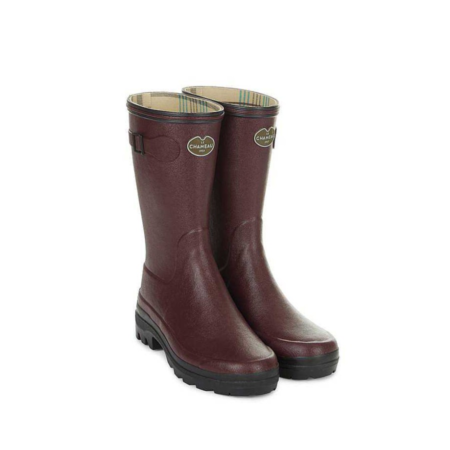 Le Chameau Short Wellies | Women'S Giverny Jersey Lined Bottillon