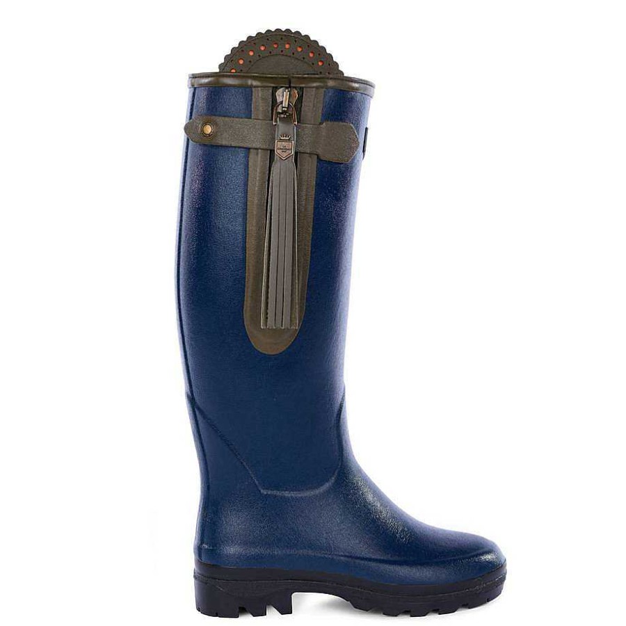 Le Chameau Tall Wellington Boots | Women'S L'Alliance Neoprene Lined Boot - Narrow Calf