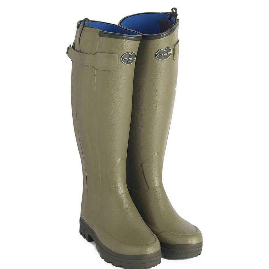 Le Chameau Tall Wellington Boots | Women'S Chasseur Neoprene Lined Boot