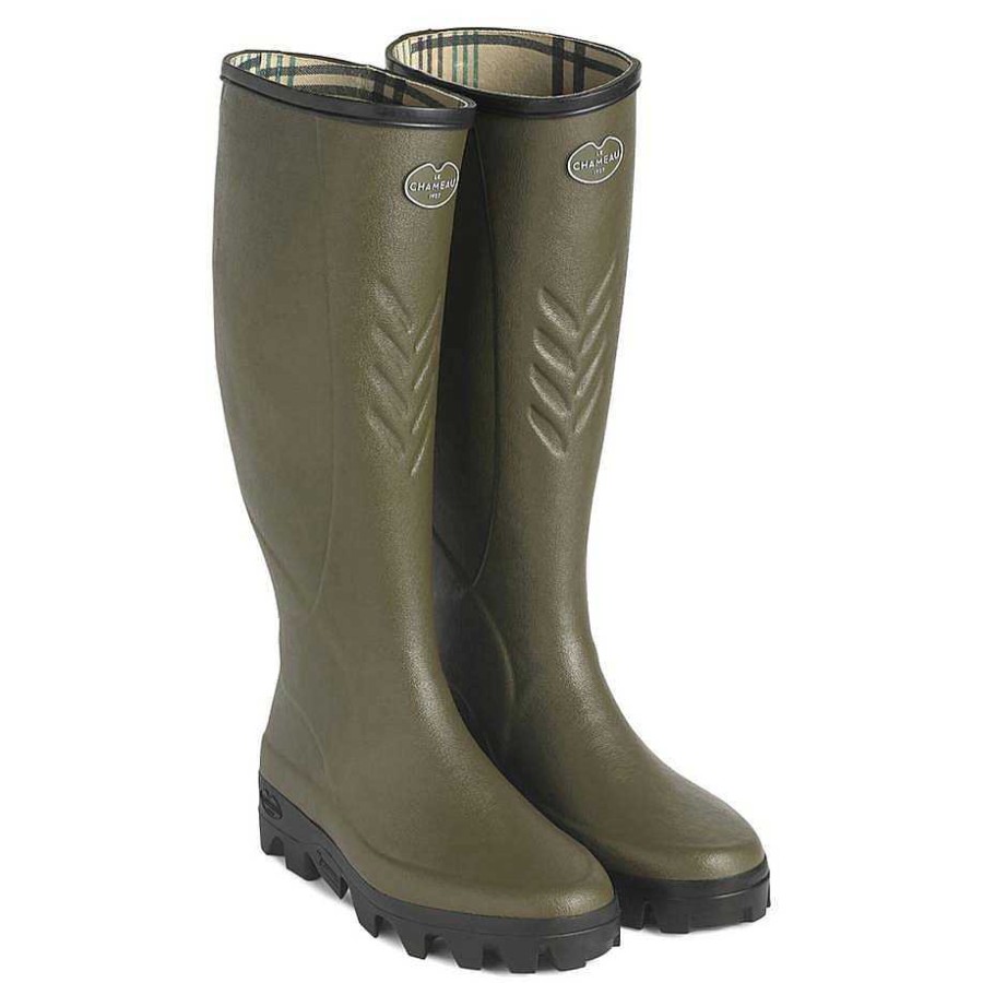 Le Chameau Tall Wellington Boots | Men'S Ceres Jersey Lined Boot