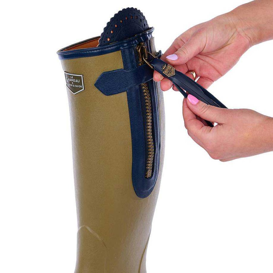 Le Chameau Tall Wellington Boots | Women'S L'Alliance Neoprene Lined Boot - Narrow Calf