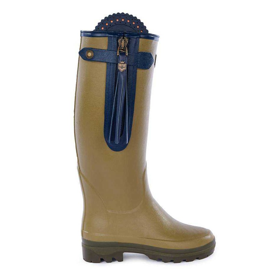 Le Chameau Tall Wellington Boots | Women'S L'Alliance Neoprene Lined Boot - Narrow Calf