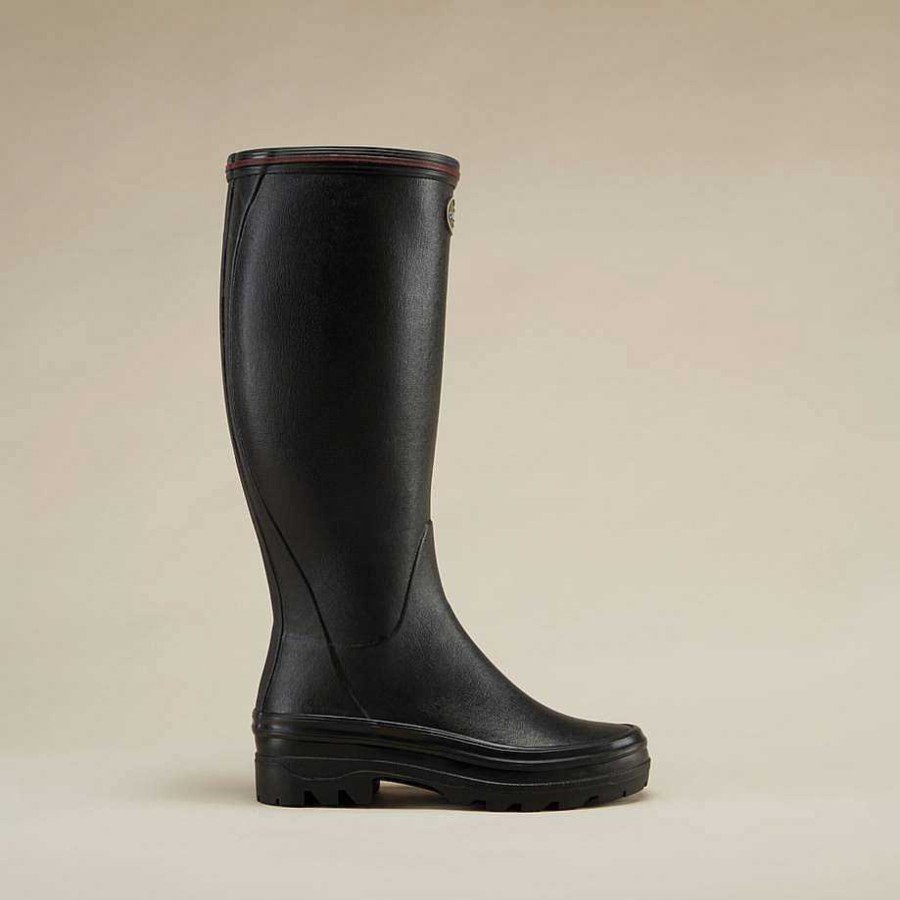 Le Chameau Tall Wellington Boots | Women'S Giverny Jersey Lined Boot