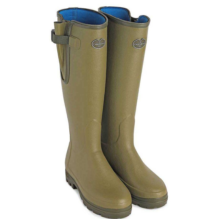 Le Chameau Tall Wellington Boots | Women'S Vierzonord Neoprene Lined Boot