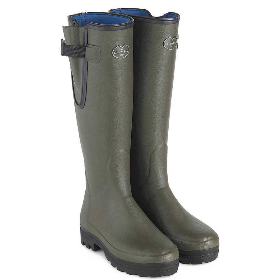 Le Chameau Tall Wellington Boots | Women'S Vierzonord Neoprene Lined Boot