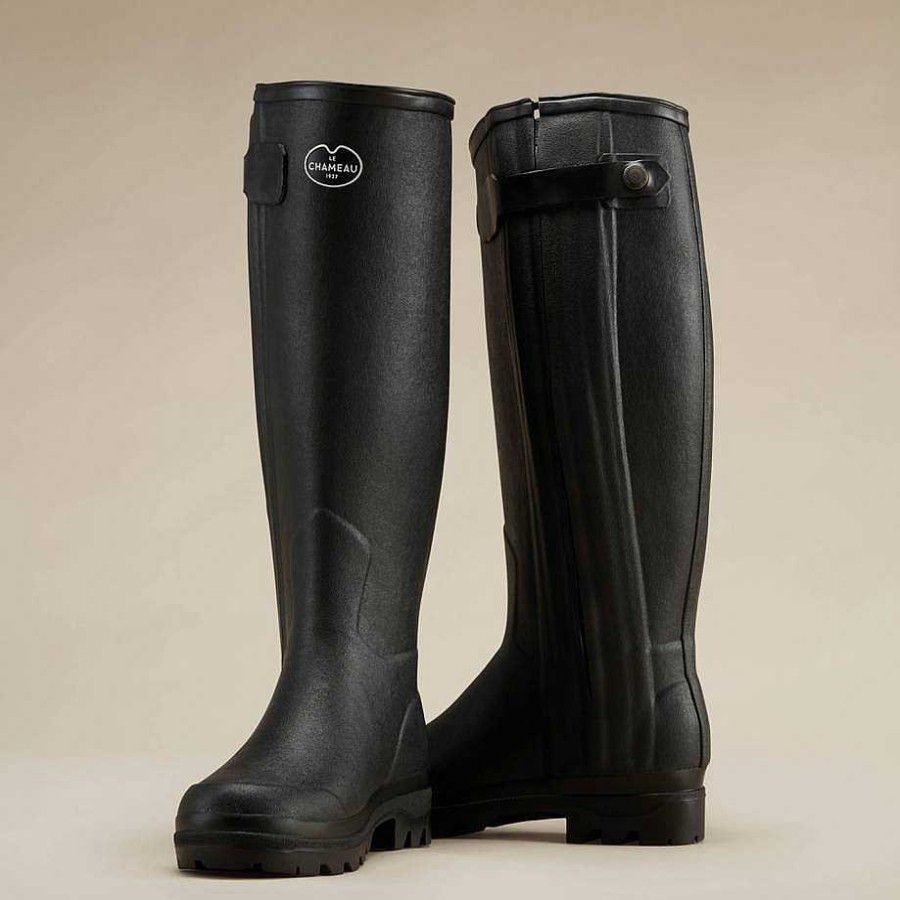 Le Chameau Tall Wellington Boots | Women'S Chasseur Neoprene Lined Boot