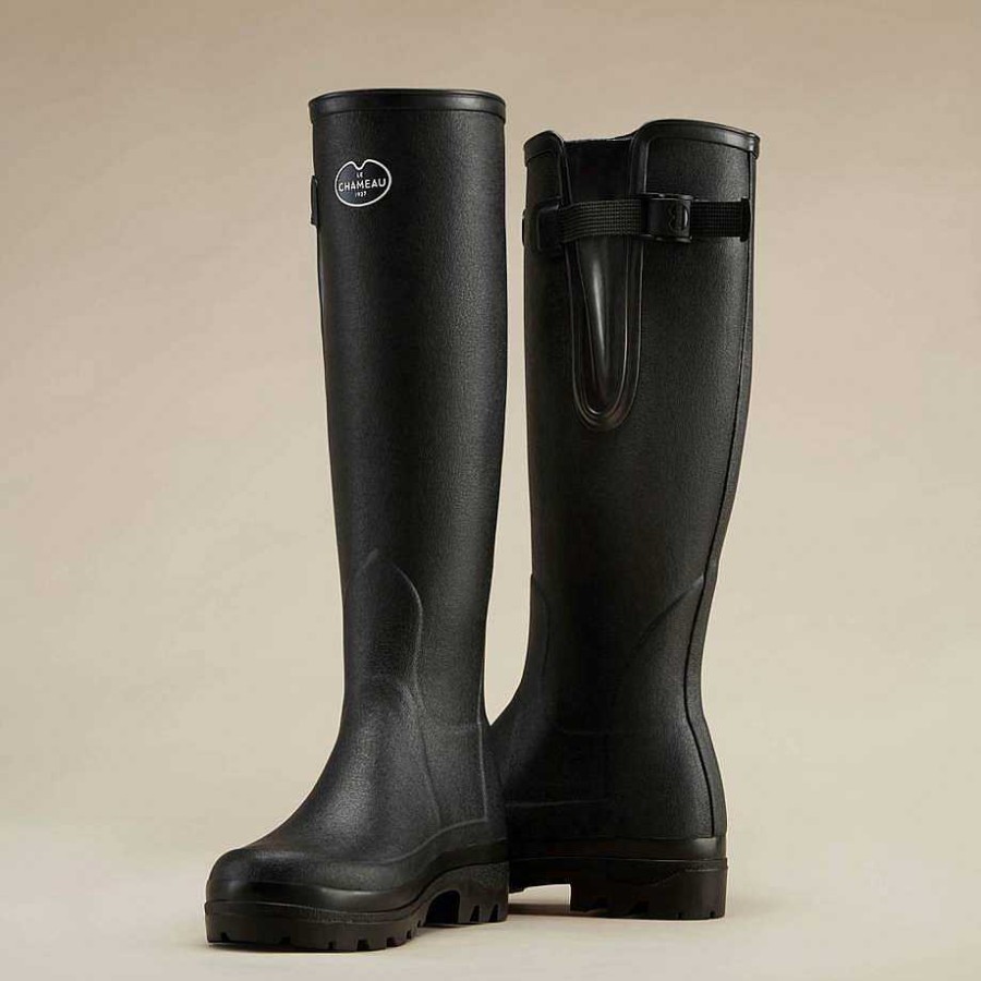 Le Chameau Tall Wellington Boots | Women'S Vierzonord Neoprene Lined Boot