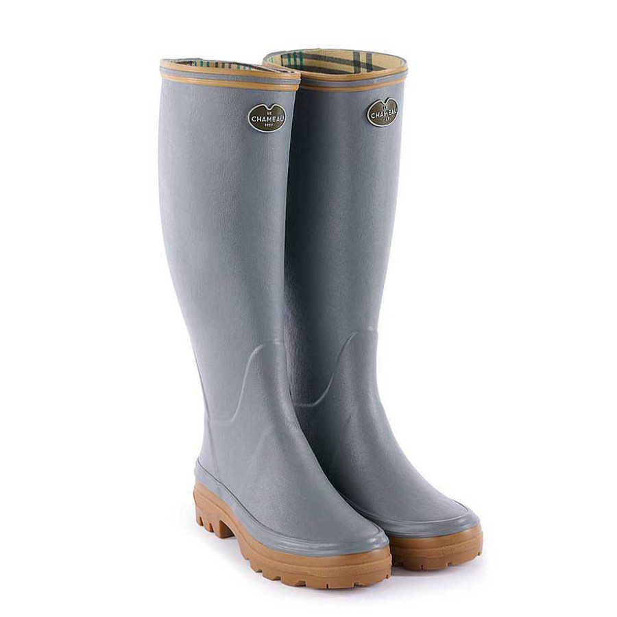 Le Chameau Tall Wellington Boots | Women'S Giverny Jersey Lined Boot