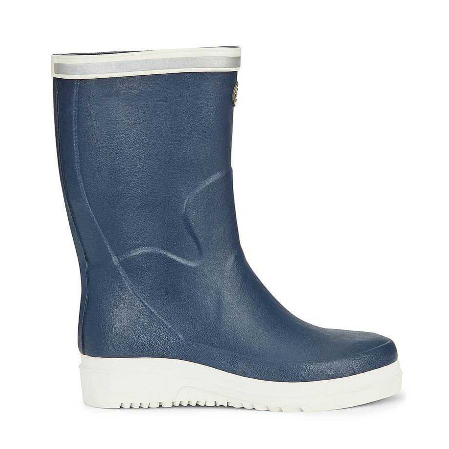 Le Chameau Short Wellies | Men'S Marine Evo Ponti Lined Low Boot