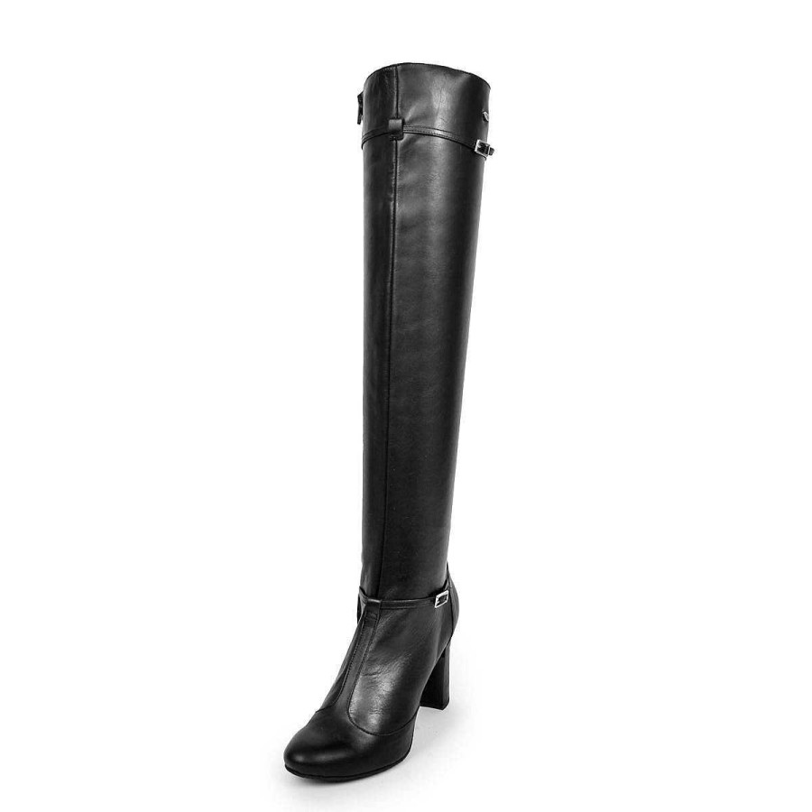 Fernando Berlin Everyday Darlings | Over-The-Knee Boots Mary Jane Style With Straps And Block Heel Standard Size