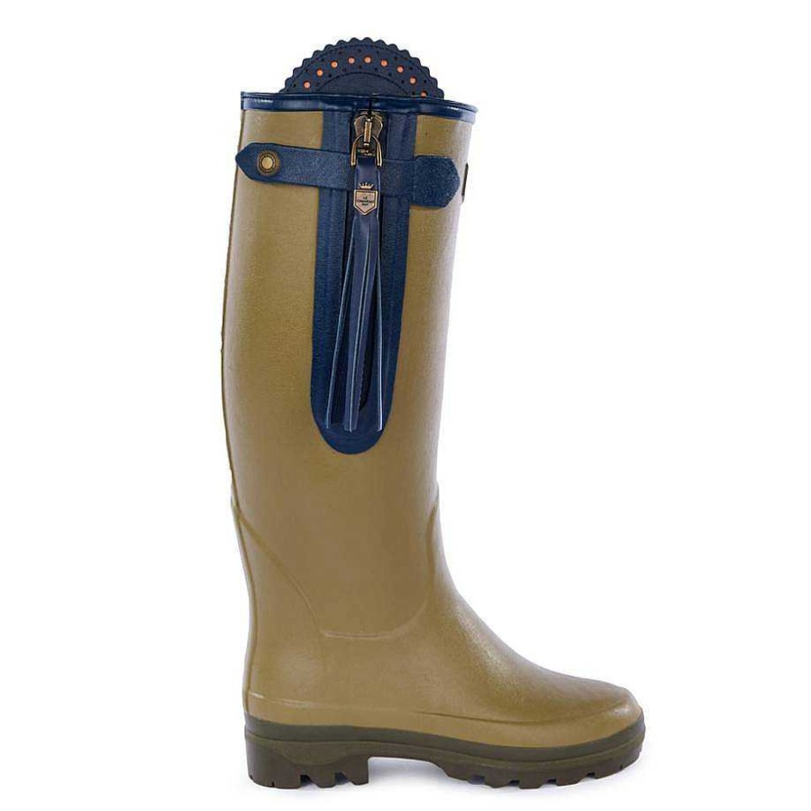 Le Chameau Tall Wellington Boots | Women'S L'Alliance Neoprene Lined Boot - Standard Calf