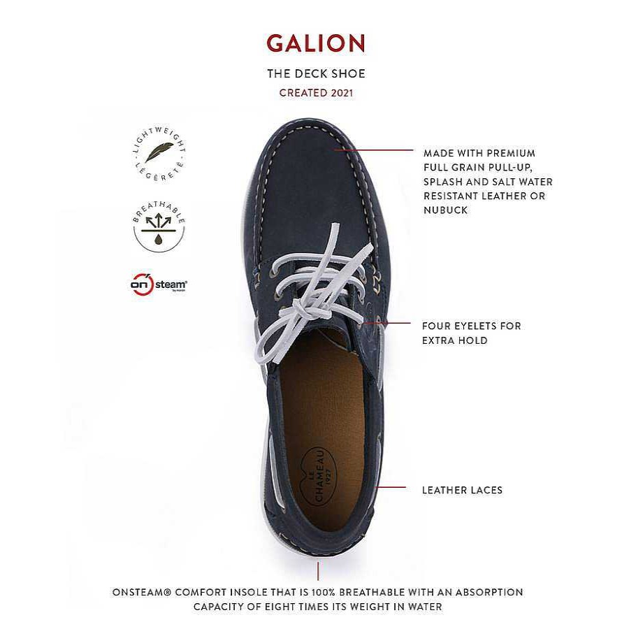 Le Chameau Deck Shoes | Galion Nubuck Homme